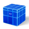 A bright blue QiYi Speed Cube 3x3 magnetic puzzle with Chinese characters printed on the side.