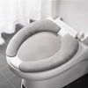 Plush Non-Slip Toilet Seat Cover Set – Washable & Eco-Friendly