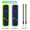 Glow-in-the-Dark Silicone Remote Cover (2-Pack) with Lanyards