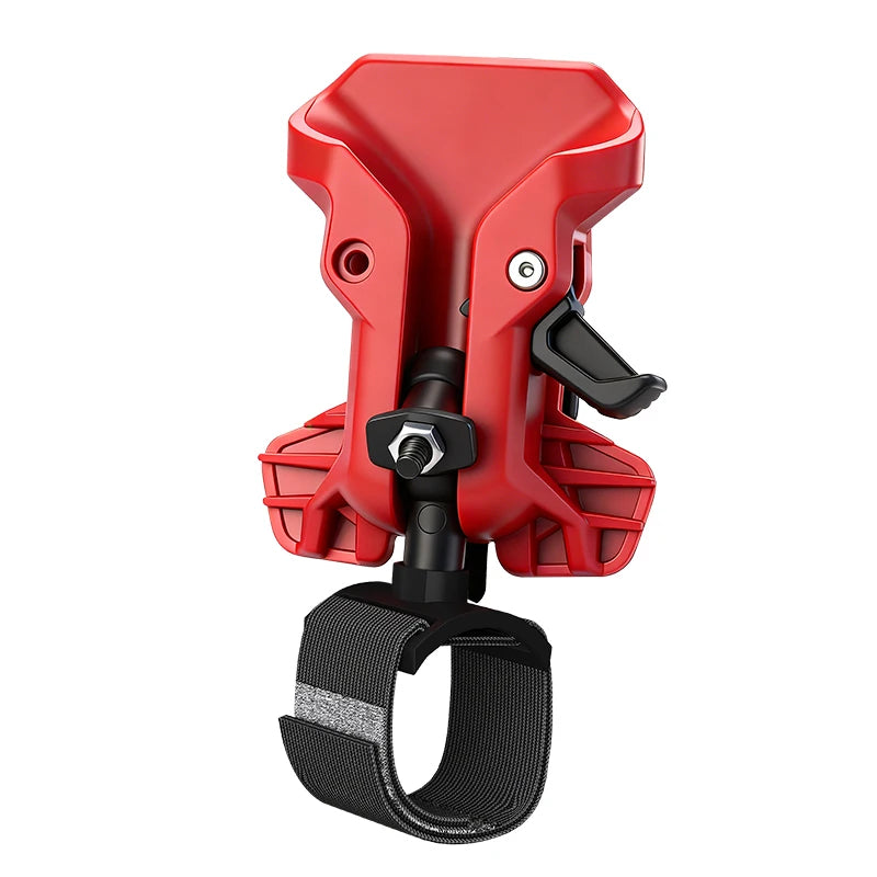 Self-Locking Drill Holder with Quick-Release Belt Clip