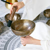 Handcrafted Tibetan Singing Bowl with Wooden Mallet