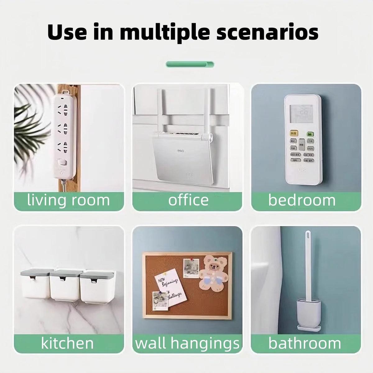 Double-Sided Adhesive Wall Hooks – Invisible, Traceless Organizer for Any Room