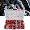 Silicone O-Ring Assortment Kit for Plumbing, Auto Repair, and Sealing Applications