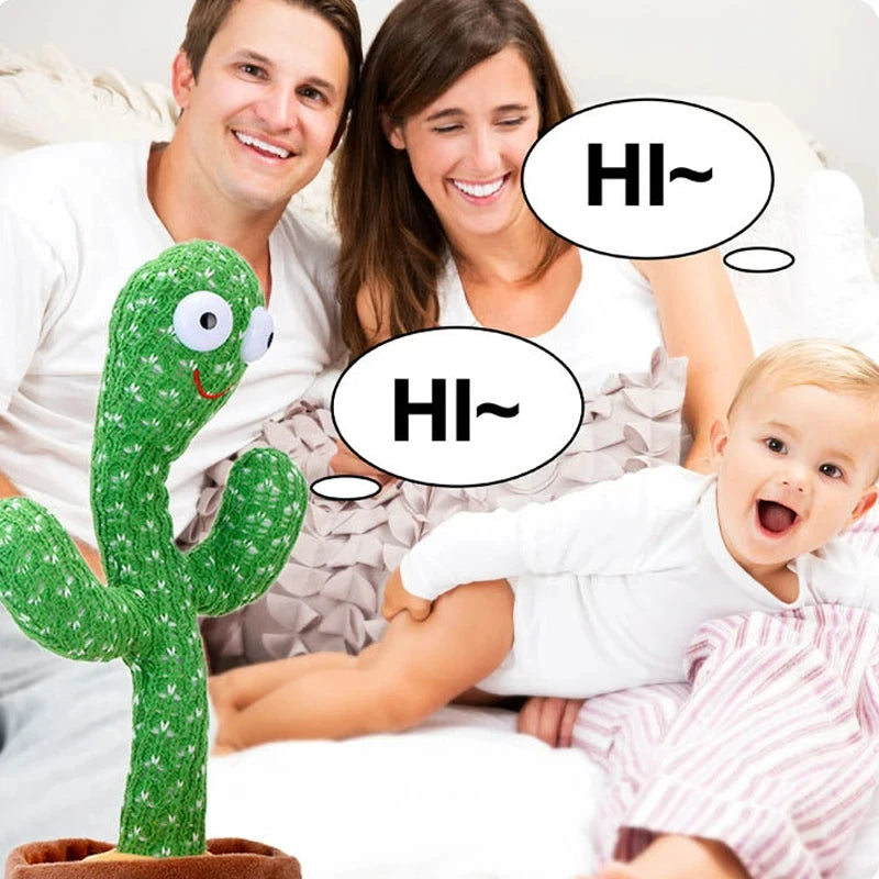 Dancing Cactus Toy with Music and Repeat Talking