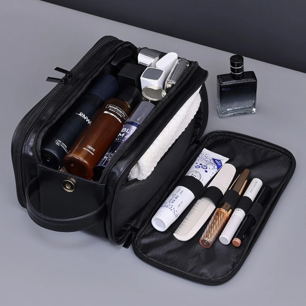 Waterproof Hanging Toiletry Bag with Multiple Compartments