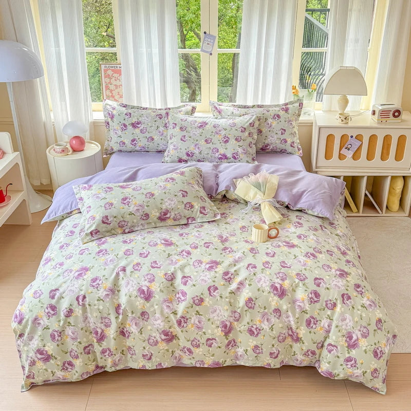 Brushed Polyester Duvet Cover with Matching Pillowcases