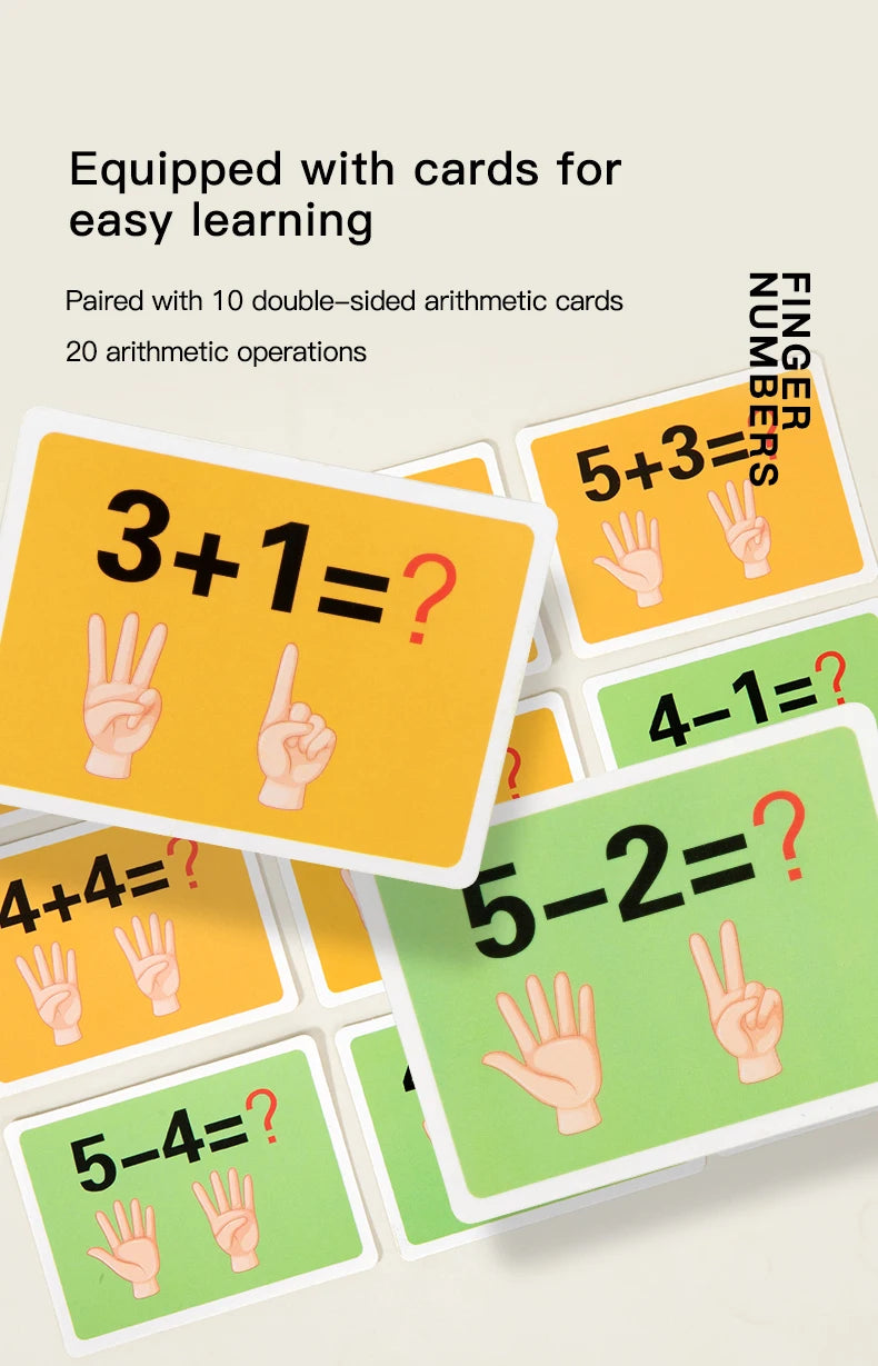 Wooden Finger Counting Math Toy for Kids