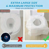 Extra large disposable toilet seat covers for maximum protection and hygiene