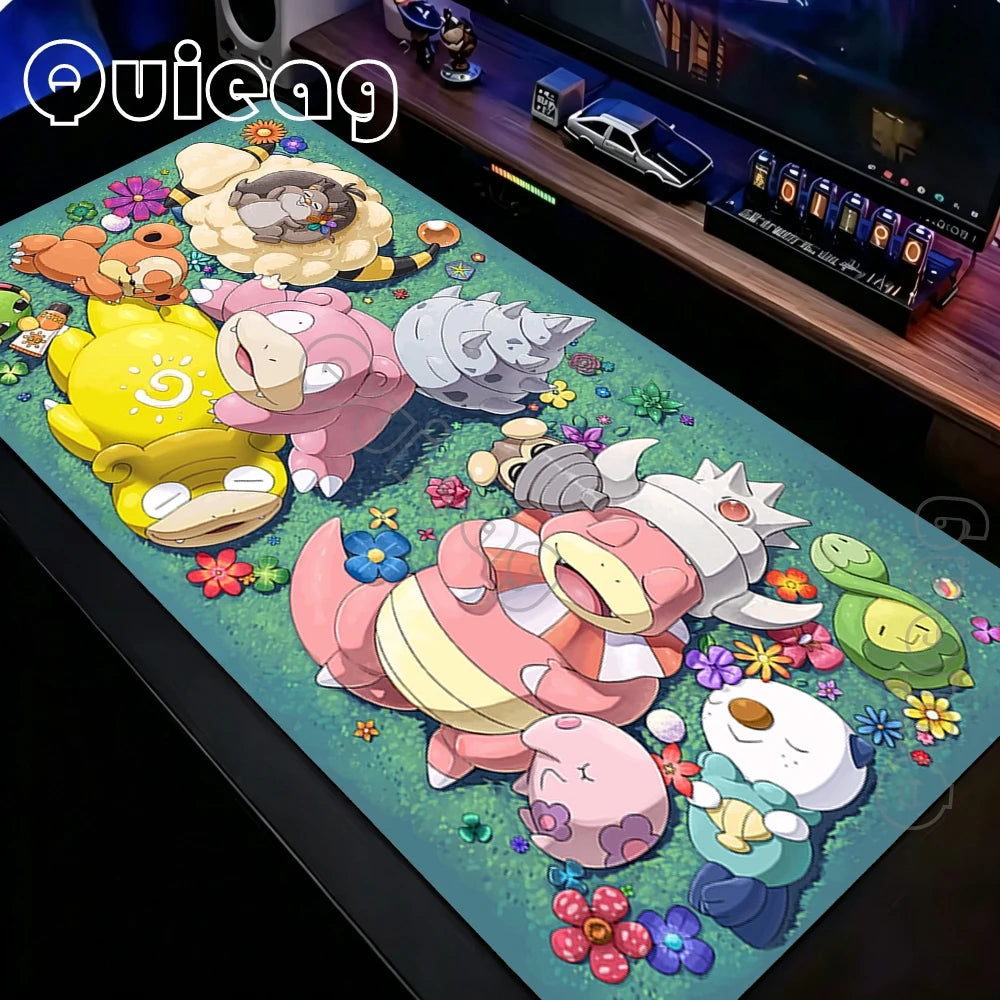 Extra-Large Anime Mouse Pad with Non-Slip Rubber Base