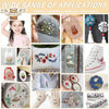 Pre-Printed Water-Soluble Embroidery Stabilizer Sheets with Floral & Letter Patterns