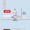 Modern 6-Blade Ceiling Fan with Remote-Controlled LED Light