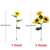 Solar-Powered Sunflower Garden Light