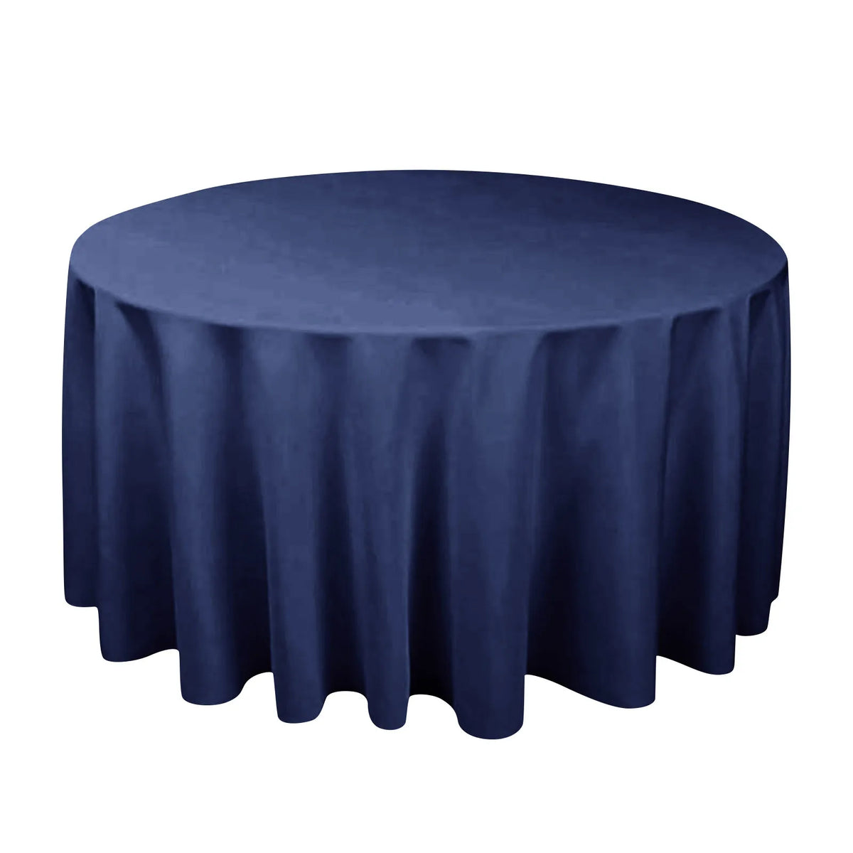 Round Solid Color Polyester Tablecloth for Weddings, Parties & Dining