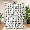 Dinosaur World Flannel Throw Blanket – Cozy Jurassic Decor for Bed & Sofa
