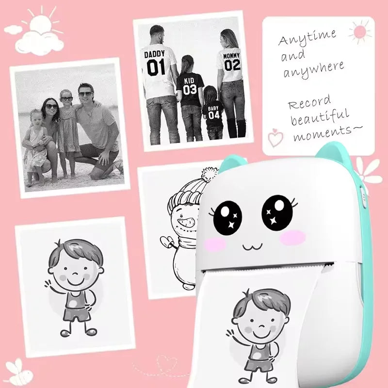 Portable Bluetooth Thermal Label & Photo Printer