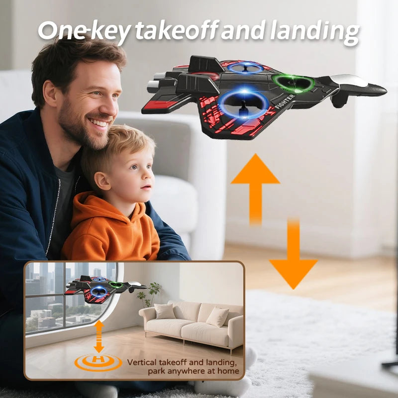 RC Stunt Foam Airplane with LED Lights