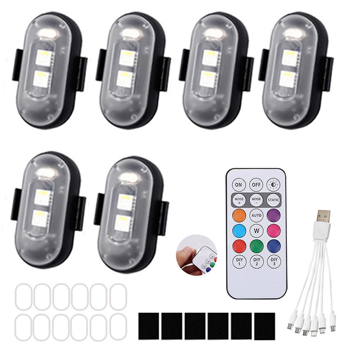 Wireless LED Strobe Lights with Remote Control