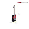 A 1:12 scale miniature electric guitar with a neck and body, shown next to dimension lines.
