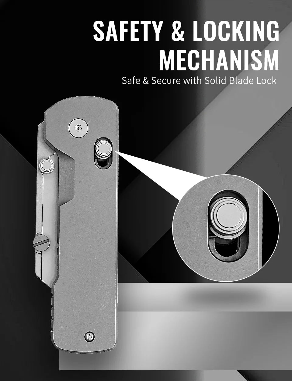 Folding Utility Knife with Quick-Change Blade and Pocket Clip
