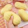 Peanut-Shaped Squishy Stress Relief Toy with Soft Butter Texture