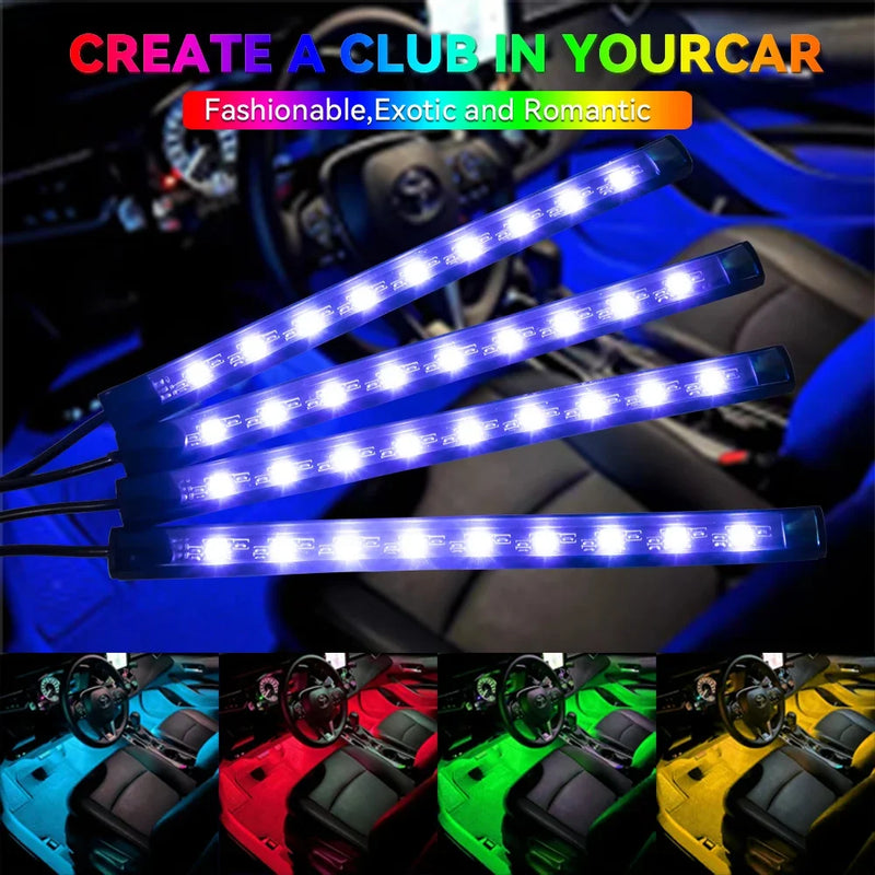 Kabellose RGB-Ambientebeleuchtung mit Musiksync