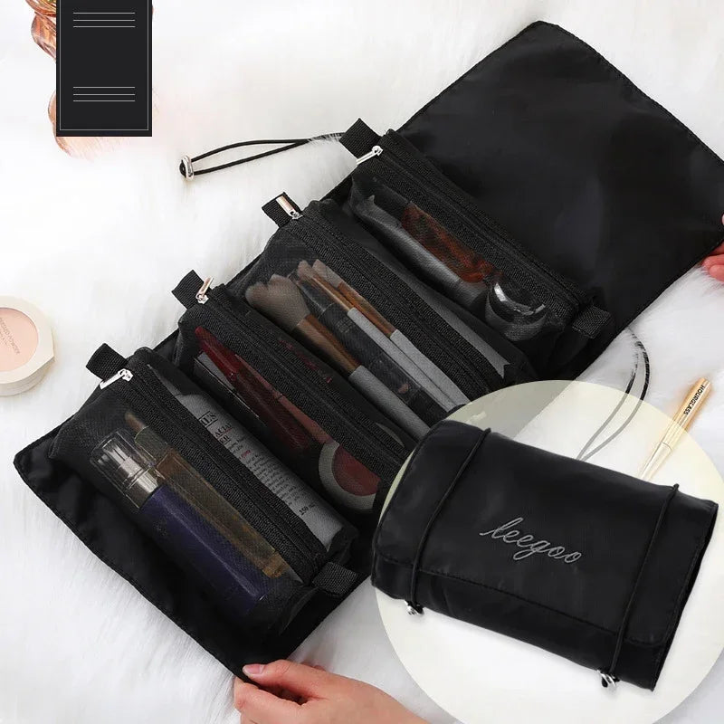 Foldable 4-in-1 Travel Makeup & Toiletry Bag