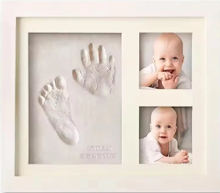 Baby Hand and Footprint Clay Keepsake Frame