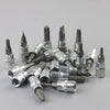 A collection of 46 auto repair tools including various sockets and a ratchet wrench displayed on a gray background.