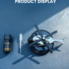 Solar-Powered Rotating Helicopter Car Air Freshener & Decorative Aromatherapy Diffuser