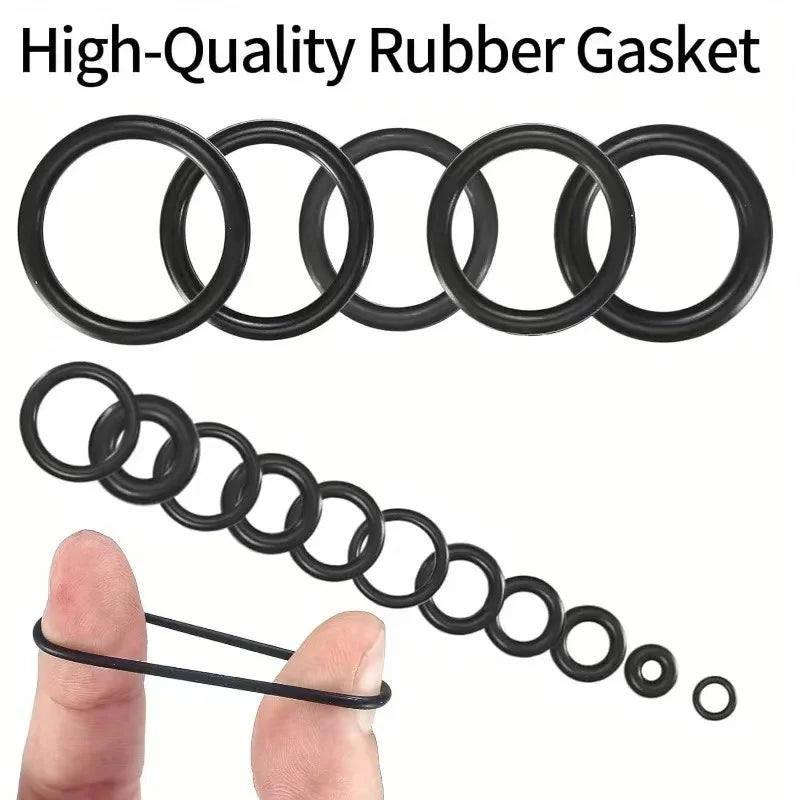 225-Piece O-Ring Assortment Kit for Automotive and Mechanical Repairs