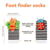 Soft Plush Baby Rattle Wrist and Foot Socks Set for Newborns