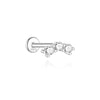 925 Sterling Silver Moissanite Bowknot Stud Earrings