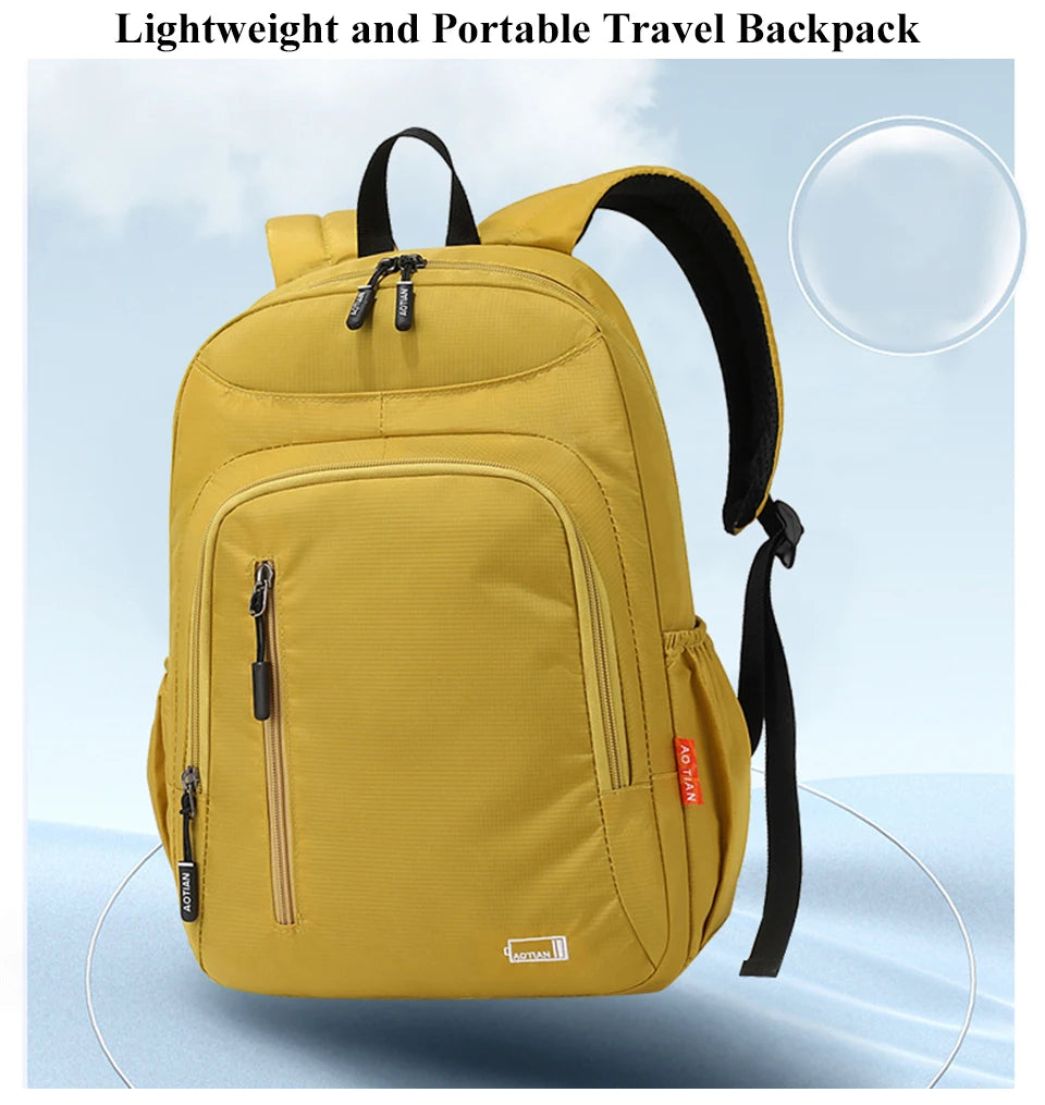 Water-Resistant Oxford Daypack for Women with Laptop Compartment