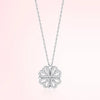 Heart & Clover Zircon Pendant Necklace