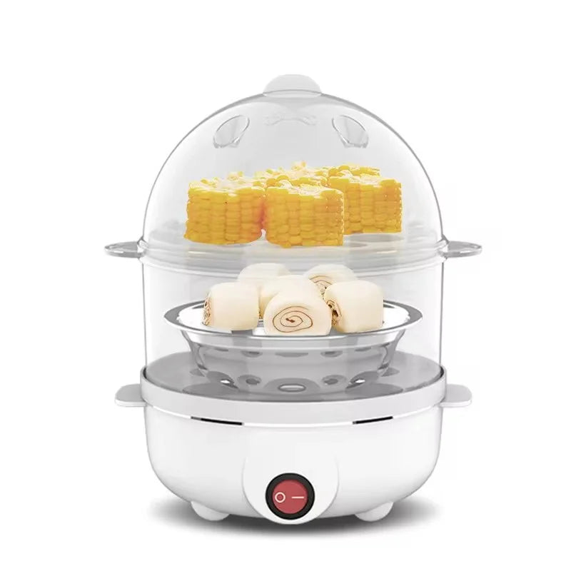 Double-Layer Electric Egg Cooker & Steamer