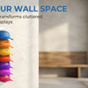 Wall-Mounted Baseball Cap Organizer for Up to 9 Hats
