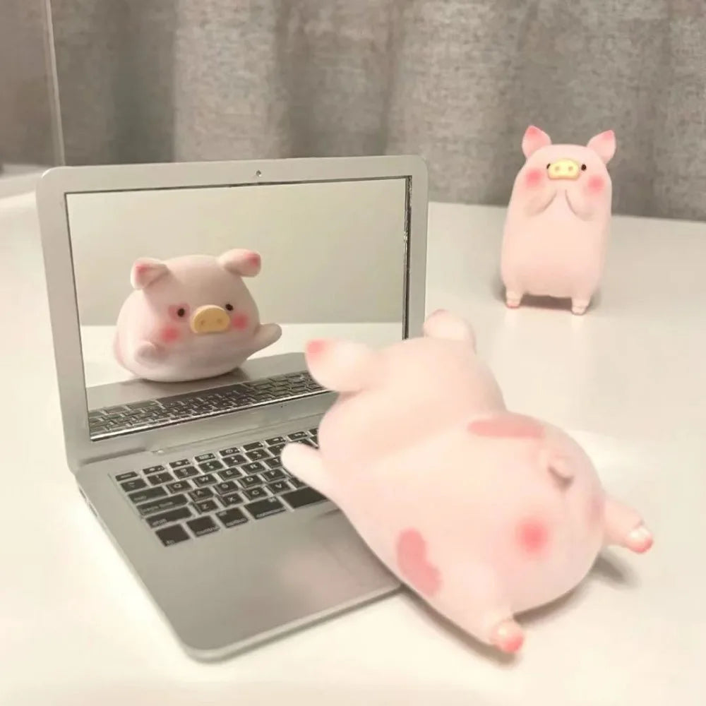 Foldable Laptop-Shaped Compact Mirror