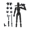Multi-Jointed Action Robot Figure with Dog Companion