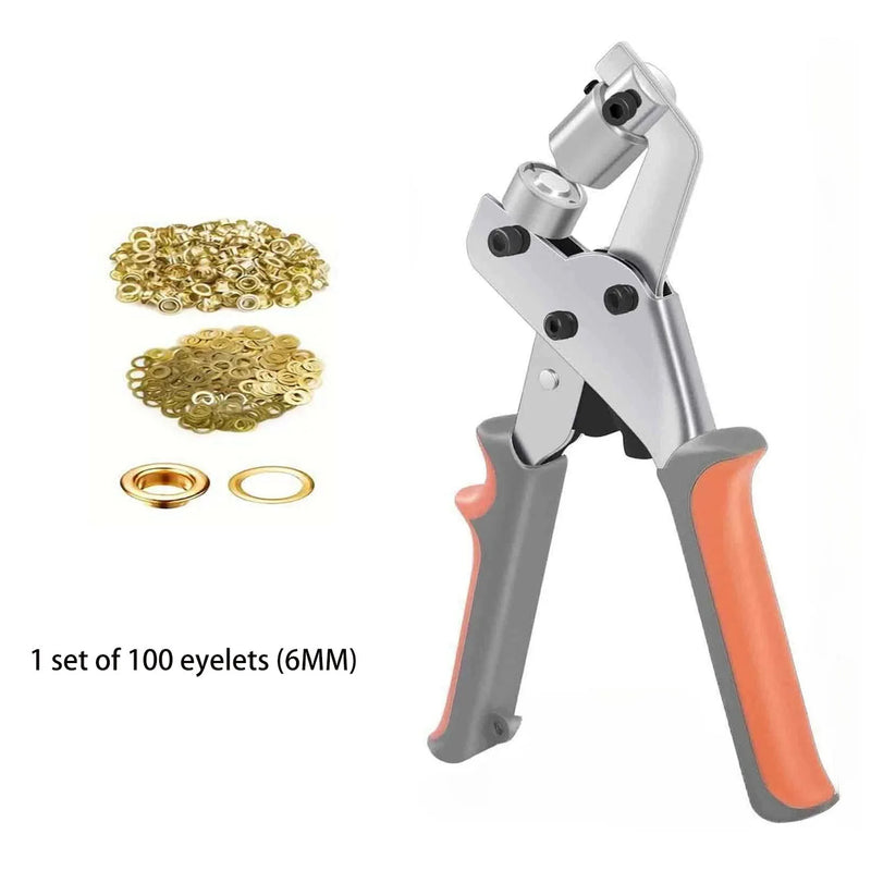 Heavy-Duty Grommet Pliers Kit for Leather & Canvas