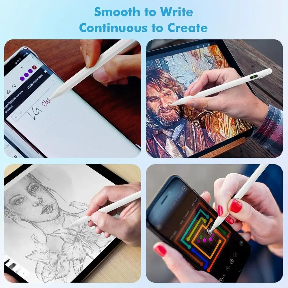 Universal Active Stylus Pen with LED Power Display