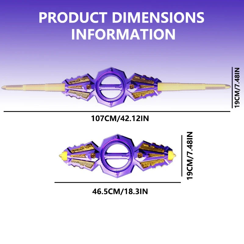 LED Light-Up Sound Sword with Multi-Color Effects