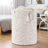 Woven Cotton Rope Storage Basket with Handles