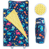 Dinosaur Toddler Nap Mat with Removable Pillow and Fleece Blanket