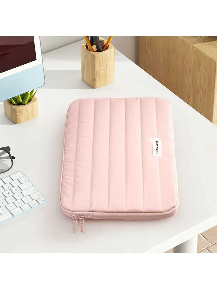 Soft Puffy Laptop Sleeve with Plush Padding