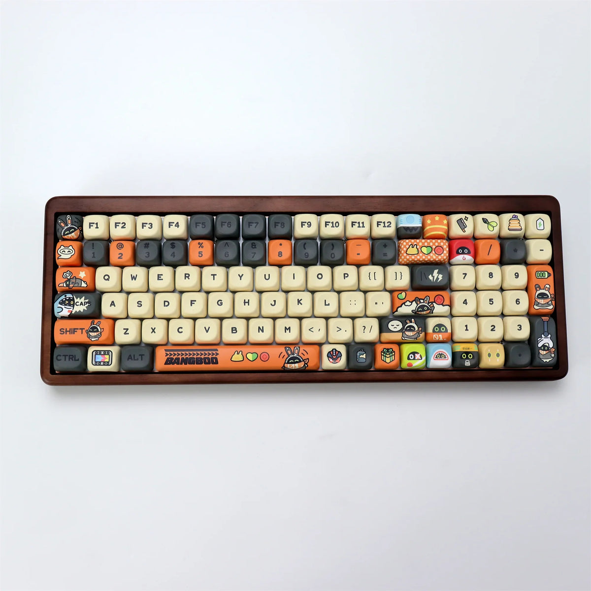 Cute Cartoon Cat Keycap Set – 133 PBT Keycaps for Mechanical Keyboards