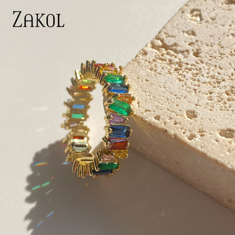 Classic Baguette Cubic Zirconia Ring