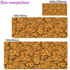Large Cloud Pattern Desk Mat with Stitched Edges