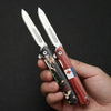 Stainless Steel Folding Utility Knife with Pocket Clip