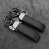 Carbon Fiber Car Keychain with Alloy Buckle