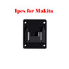 Black wall-mount battery holder for Makita 18V power tools